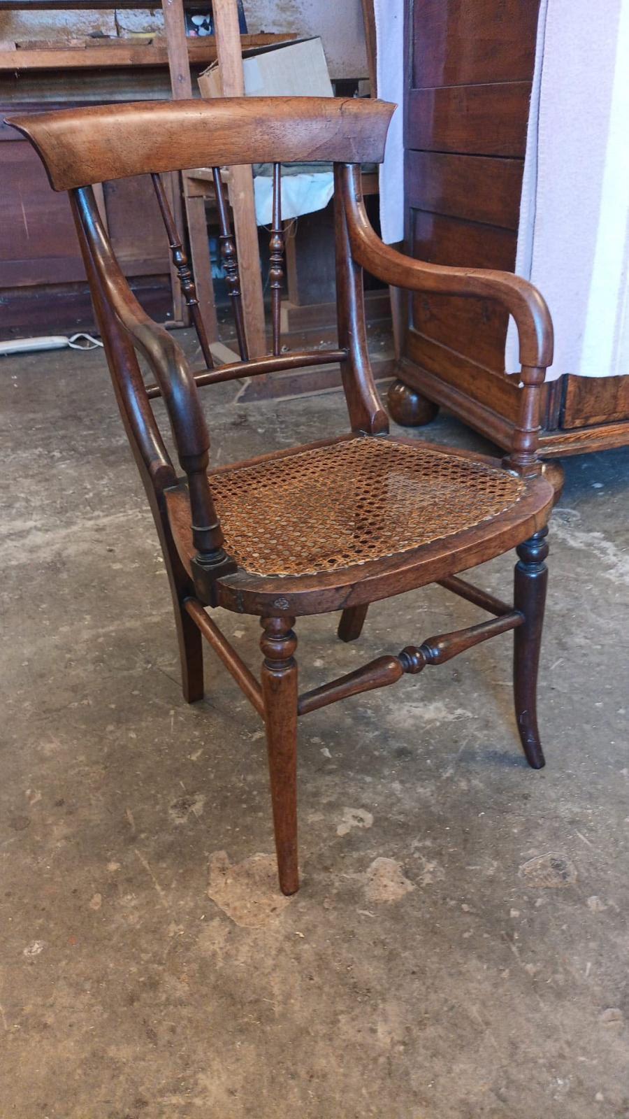 See how The Abbey Group restored this antique chair with a broken cane seat. Expert repairs that preserve history and breathe new life into cherished pieces.