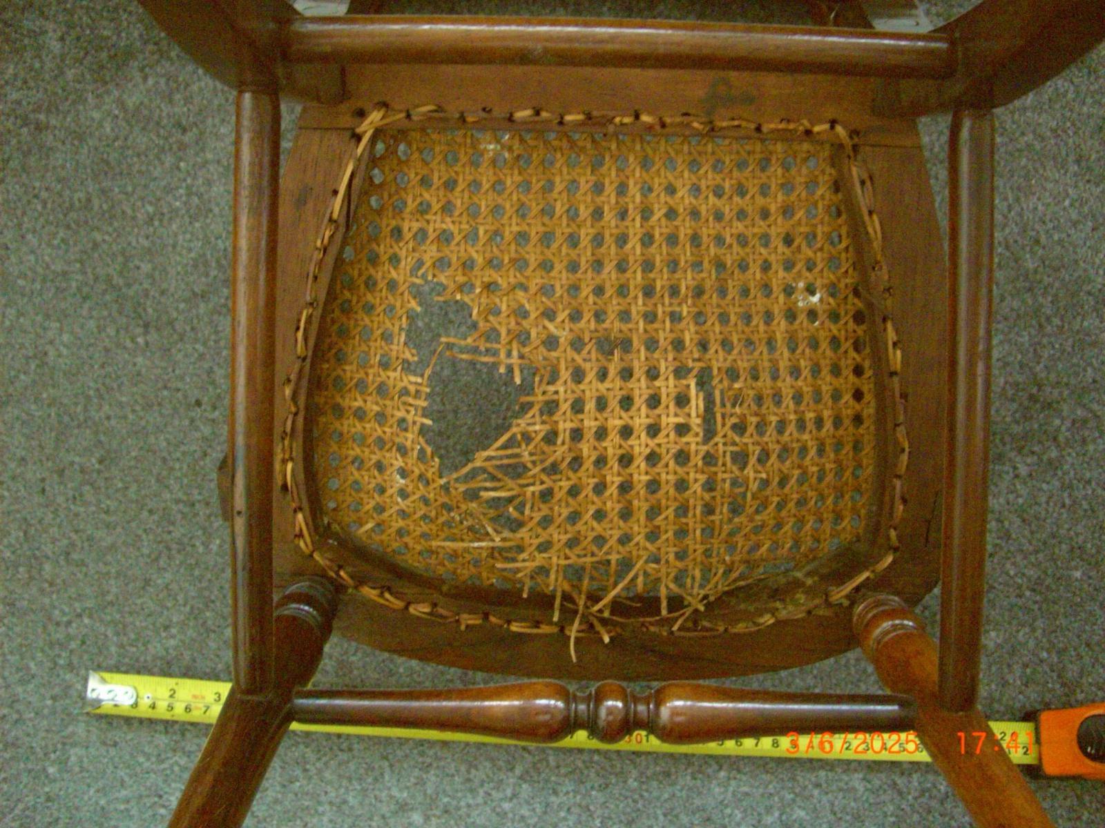 See how The Abbey Group restored this antique chair with a broken cane seat. Expert repairs that preserve history and breathe new life into cherished pieces.