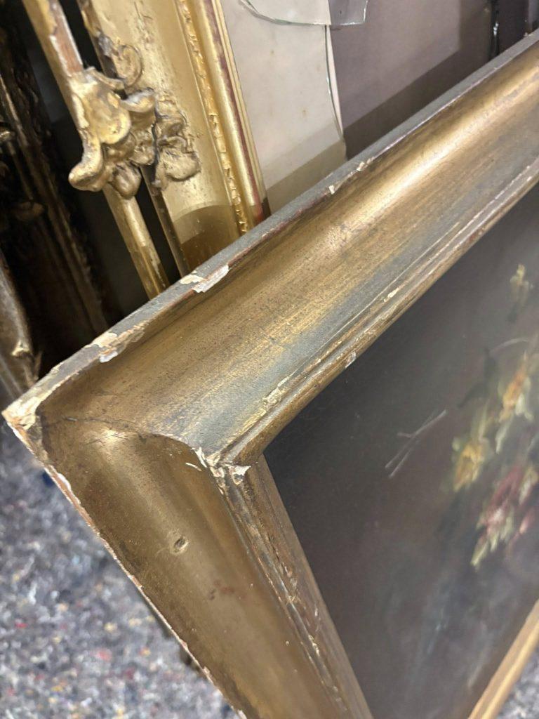 damaged antique picture