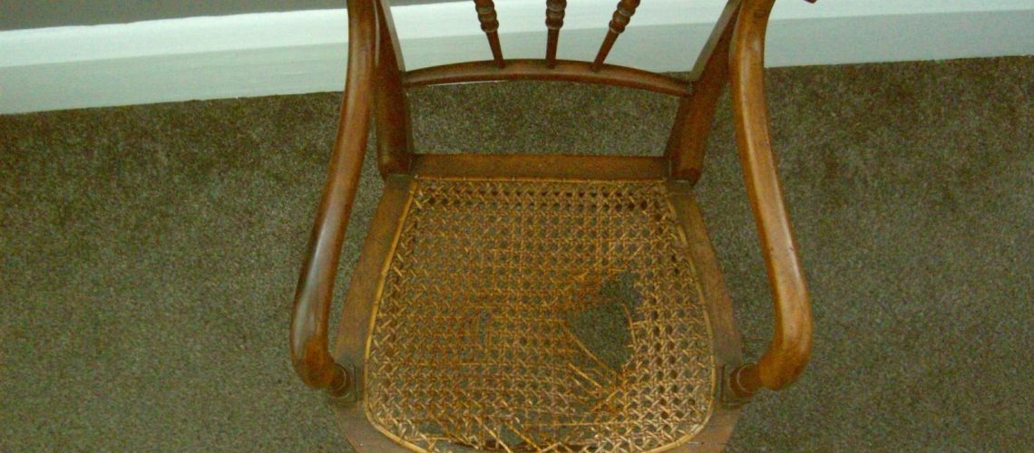 See how The Abbey Group restored this antique chair with a broken cane seat. Expert repairs that preserve history and breathe new life into cherished pieces.